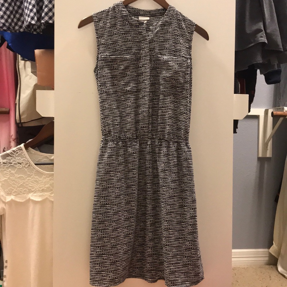 Merona black and white dress size xs